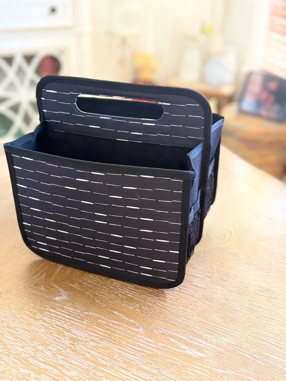 Thirty-One Double Duty Caddy Starlit Stripe pattern.